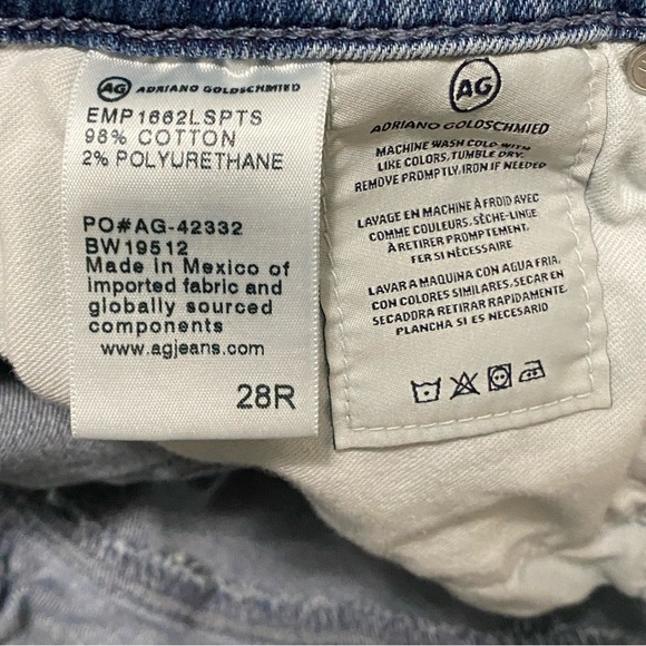 AG Adriano Goldschmied Jeans Womens 28R (28x26.5) Jodi Crop High Rise Slim Flare - Picture 8 of 14